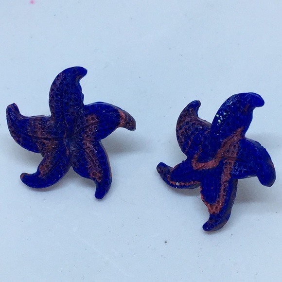 Unique Handmade Polymer Clay Post Earrings - Picture 6 of 6